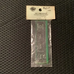 1957 Chevrolet Chevy Deluxe Heater Control Plastic Panel Lens Face - Picture 1 of 4