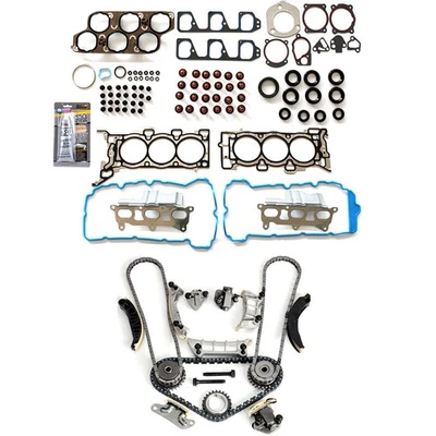 Timing Chain Kit With Head Gasket Set For 2007 Saturn Aura Suzuki XL-7 3.6L DOHC - Image 1 of 4