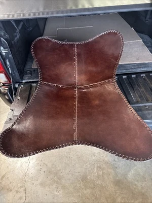 Cubierta de silla mariposa de cuero sintético artesanal TUZECH Foto 1 de 4