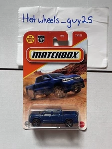 2025 Matchbox 73/125 2025 Ram 1500 REV Blue - Picture 1 of 3