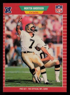 Morten Andersen 1989 Pro Set Series 1 #261 HOF New Orleans Saints - Image 1 of 2