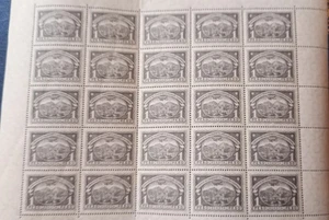 SCADTA COLOMBIA Airmail 1 Peso full sheet of 25 aviation airplane - Imagen 1 de 5
