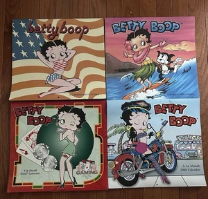 Vintage Betty Boop Collectibles Lot 4 Calendars Journal Change Purse - Picture 1 of 11