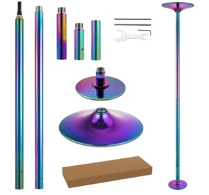 Palo da Ballo poledance Multicolore da 45 mm con altezza regolabile a 274cm - Foto 1 di 5