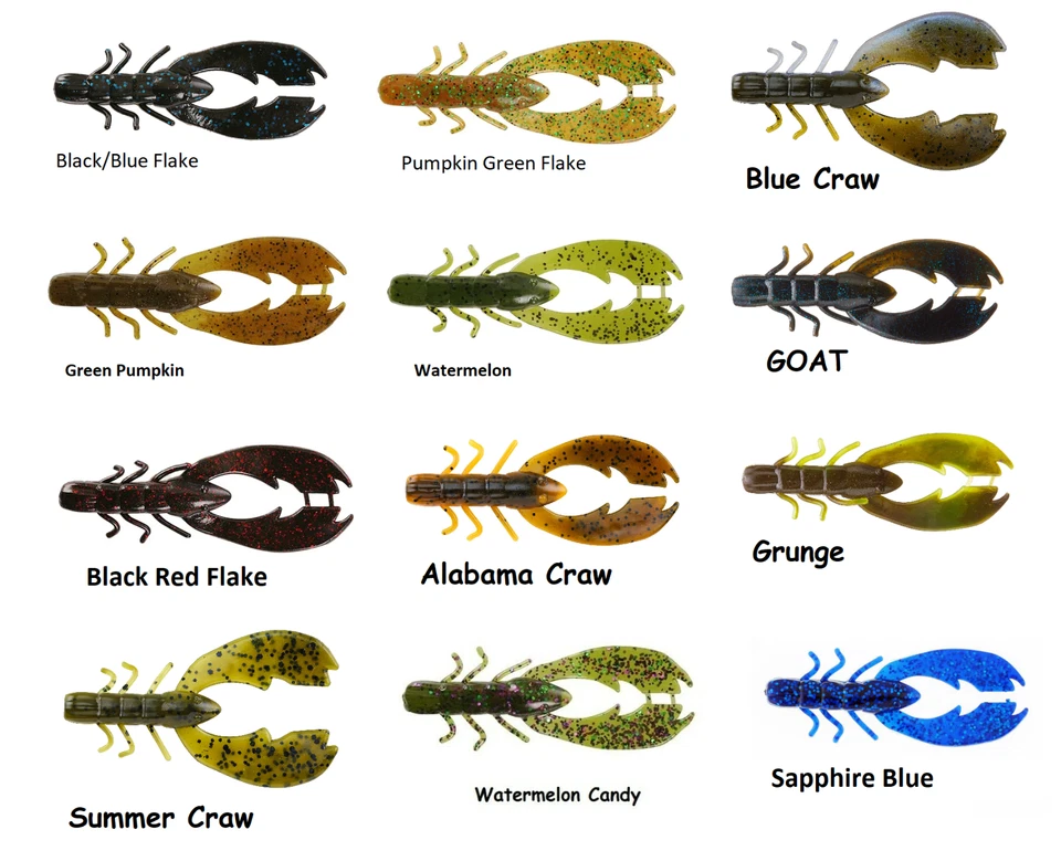 Berkley 4" Powerbait Chigger Crawfish Cebo - Elección de colores Foto 1 de 1