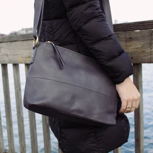 Bolso de mano de cuero cachemira Osgoode Marley 7031 Storm - Imagen 1 de 1