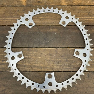 Plato de colección Sugino Mighty 52 dientes Drillium 144 BCD 52t Road Eroica A2 Foto 1 de 4