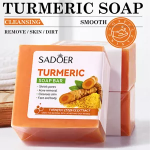 Kojic Acid Soap Dark Spot Whitening Turmeric Soap Skin Bleaching Lightening 100G - Picture 1 of 20