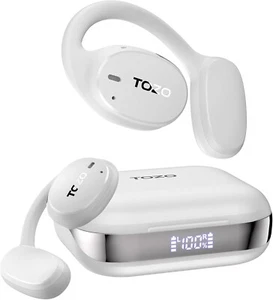 TOZO OpenEgo True Wireless Open Ear Headphone, 5.3 Bluetooth Sport Earbuds White - Picture 1 of 1
