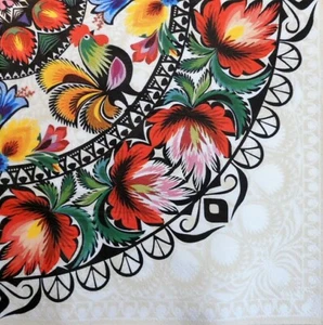 4 x Single Paper Napkins Decoupage Craft Table Folklore Pattern 38 - Picture 1 of 2