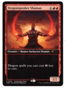 MTG DRAGONSPEAKER SHAMAN COMMANDER PARTY PROMO RED HUMAN NM Visit My eBay Shop - Bild 1 von 2