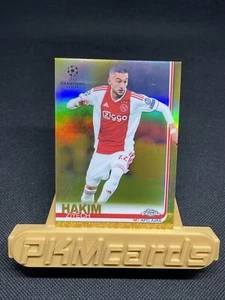 2018 Topps Chrome UCL Gold Refractor #36 Hakim Ziyech /50 Rookie - Picture 1 of 2
