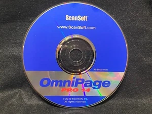 ScanSoft OmniPage Pro 14 PC CD with key - Picture 1 of 3
