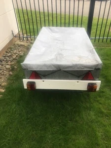Caddy aluminium lightweight trailer. Measures 5’ X 3’ with electric board. - Picture 1 of 6
