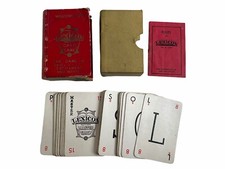 Rare Edition of Lexicon Carnival Gold Monogram card game by Waddingtons 1930s.