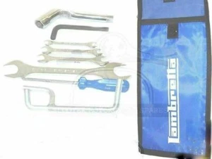 Lambretta Handy Tool Kit 7 Piece & Blue Woven Pouch Jack, Spanners Etc NEW - Picture 1 of 1