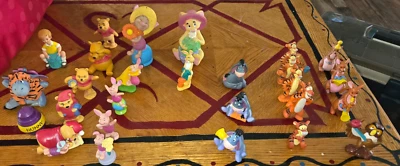 Lote de figuras de PVC Disney Winnie the Pooh (27) Búho Eeyore Conejo Piglet Kanga Foto 1 de 4