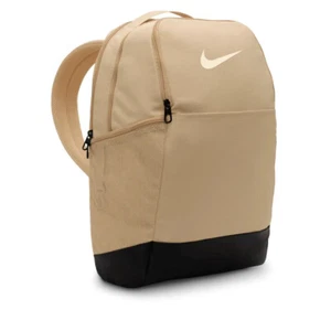 Nike Brasilia Khaki School Sport Book Bag Medium Backpack 24L DH7709 252 NWT - Picture 1 of 8