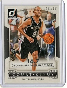 Tony Parker Spurs 2015-2016 Donruss Court Kings Insert SP /167 - Bild 1 von 2