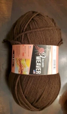 Brown Yarn Worsted Dream Weaver Big 1 卷 12.7 盎司 — 第 1/3 张图片