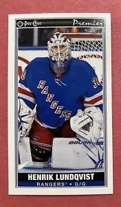HENRIK LUNDQVIST 2020-21 O-PEE-CHEE OPC PREMIER TALLBOYS P35 RANGERS P-35 - Foto 1 di 2