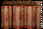 Pack Of Ten Rolls Of (50) Assorted Circulated Lincoln Wheat Cents - Scarce  #rol