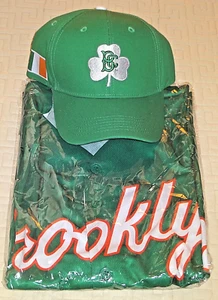 BROOKLYN CYCLONES XL IRISH JERSEY & GREEN BC SHAMROCK CAP HAT NEW YORK METS MiLB - Picture 1 of 4