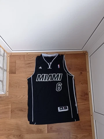 MIAMI HEAT NBA BASKETBALL JERSEY SHIRT  LEBRON JAMES #6 MENS SZ L Large Cover