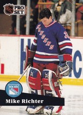 1991-92 Pro Set French #161 Mike Richter New York Rangers