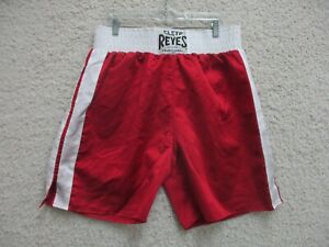 Cleto Reyes Boxing Shorts Large Adult Red Satin Professional Training Mens L