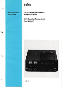 Manuale di servizio per Braun TGC 450  - Foto 1 di 1