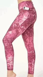 Sweaty Betty Power Pink Tie Dye Full Length Leggings XS Like New - Picture 1 of 10