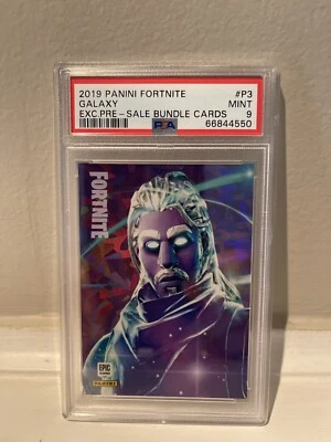 2019 Fortnite Series 1 Promo Set Galaxy #P3 PSA 9 MINT Cracked Ice/Crystal Shard - Image 1 of 2