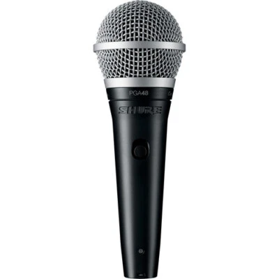 Shure PGA48-QTR Dynamic Vocal Handheld Mic w/ 1/4" Microphone Cable 15FT & Pouch - Image 1 of 4