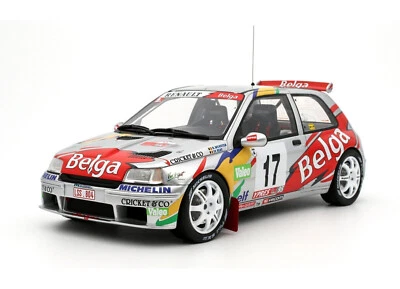 RENAULT CLIO MAXI KIT CAR #17 RALLY DI YPRES 1995 MUNSTER ELST OTTOMOBILE OT1058 - Immagine 1 di 4