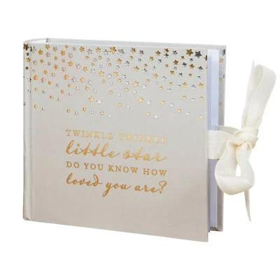 Bambino Album Fotografico Con Oro/Argento Stars 80 4x6 Immagini - Luccicante - Immagine 1 di 4