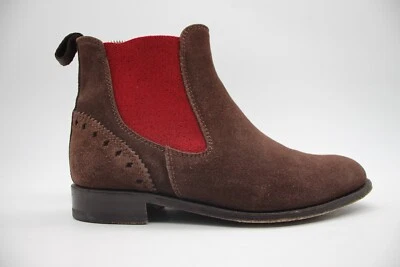 Ariat Two 24 Mujer Talla 6 B Chelsea Marrón Gamuza Cuero Botines Foto 1 de 4