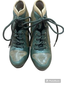 McQ Alexander MCQUEEN Bi-colour Stiletto Bootie, Size 10 - Picture 1 of 8