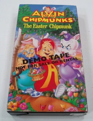  Alvin & the Chipmunks The Easter Chipmunk VHS Rare Demo Promo Promotional - Image 1 of 4