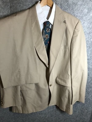 Traje McGregor Para Hombres Medio Tostado Caqui 2 Piezas Blazer Chaqueta Pantalones Hecho en EE. UU. Foto 1 de 4