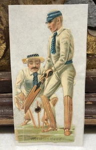Colla rottami CRICKET fustellata vittoriana su carta di Raphael Tuck & Sons L14 - Foto 1 di 5