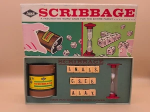Vintage E.S. Lowe Scribbage Word Building Game Family Game - Picture 1 of 3