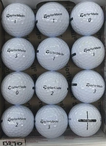 12 TaylorMade Distanz Golfbälle 5/4a Lot D270, D271, D272, D273, D274 - Bild 1 von 6