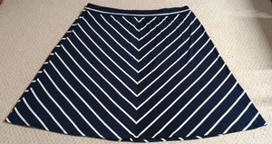 Faded Glory Womens Size 3X Blue & White Polyester Blend Skirt 24 - Picture 1 of 6