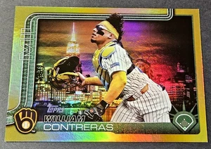 2025 Topps Series 2 Fanatics Fest Gold /50 Big Apple William Contreras SP #433 - Picture 1 of 2