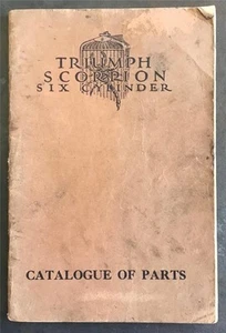 TRIUMPH SCORPION SIX CYLINDER Car Illustrated Spare Parts List 1931-32 #K.159 - Picture 1 of 8