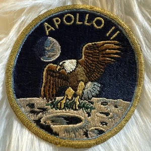 APOLLO 11 Emblem Nasa SPACE Mission Embroidered Patch 4" x 4" - Picture 1 of 6