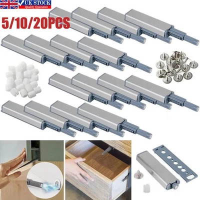 10/20X Push to Open System Damper Buffer Door Cabinet Drawer Hinge Heavier Catch - Image 1 of 4