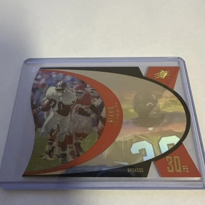 1997 Upper Deck SPx Hologram Die-Cut #SPX24 Terrell Davis Denver Broncos MINT - Image 1 of 2