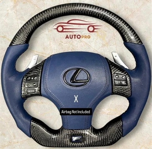 Custom Real Carbon Steering Wheel For Lexus IS250 IS350 IS F (2006-2013) - Picture 1 of 6